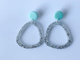 ALL THAT SPARKLES - big hoops silver